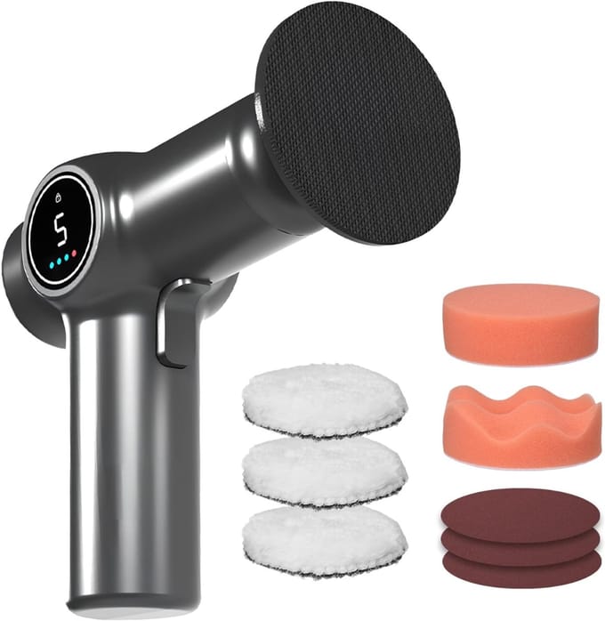 RWB® Polijstmachine Auto - Auto Polijstmachine - Polijstmachine - Zwart -‎ 13 x 15 x 7 cm
