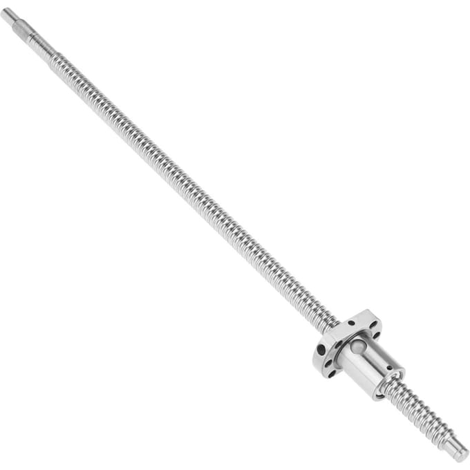 SFU1204 400mm Gerolde Kogelomloopspindel Kogelmoer Anti Speling zonder Zijdelingse Eindlagers