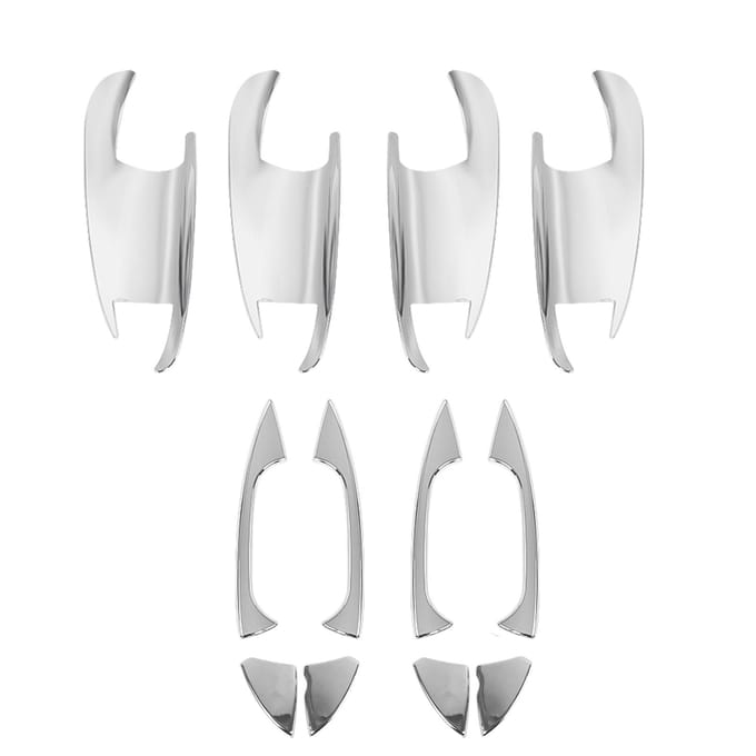 Buitendeurklink & Deurkom Frame Cover Trim voor Mercedes Benz A B C E Klasse 08‑14 white