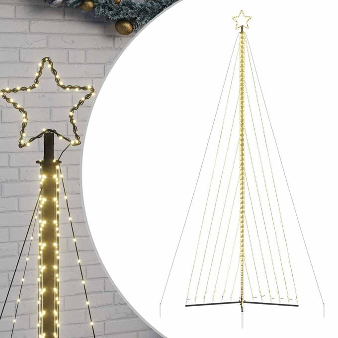 vidaXL - LED-kerstboom - 789 - LEDs - warm - wit - 476 - cm