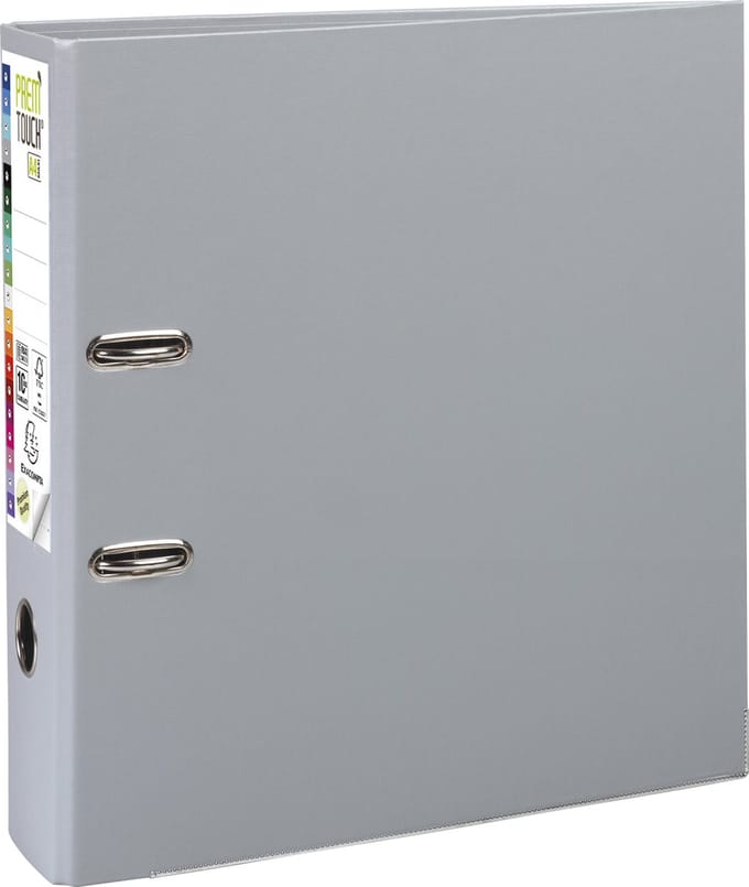 Exacompta 10x Prem'Touch® PP Ordner met hefboom - Rug 80mm - A4 maxi - Donkergrijs - 53354E