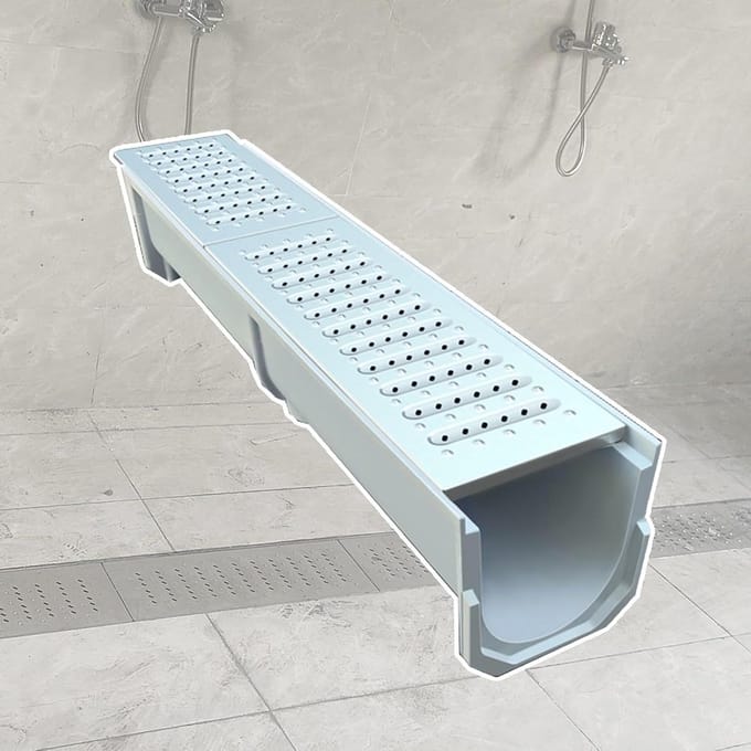 Douche Afvoer - Riool Rooster - Snelle Waterafvoer - U-Vorm Ontwerp - Verstelbaar - Grijs