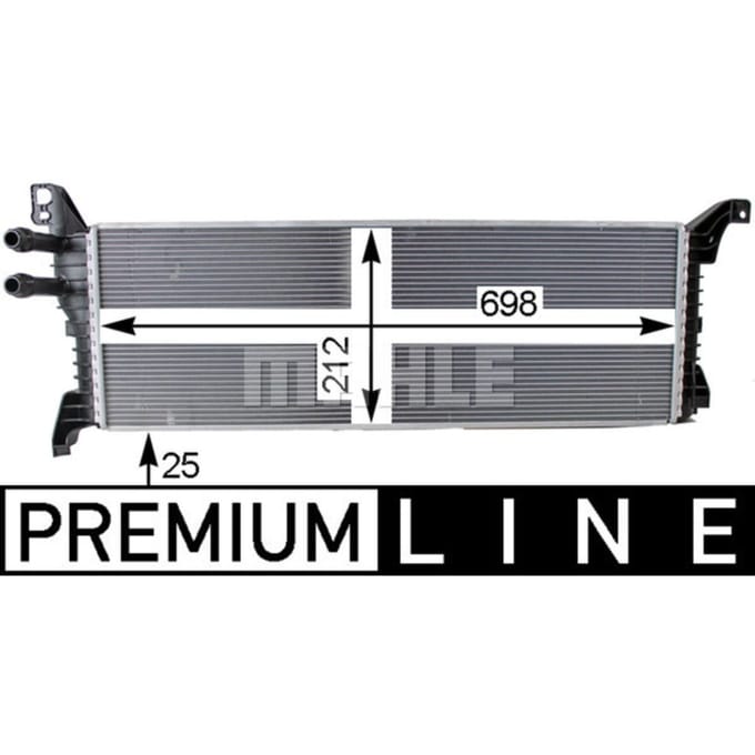 Lage-temperatuurRadiator, laadluchtRadiator MAHLE CIR 9 000P
