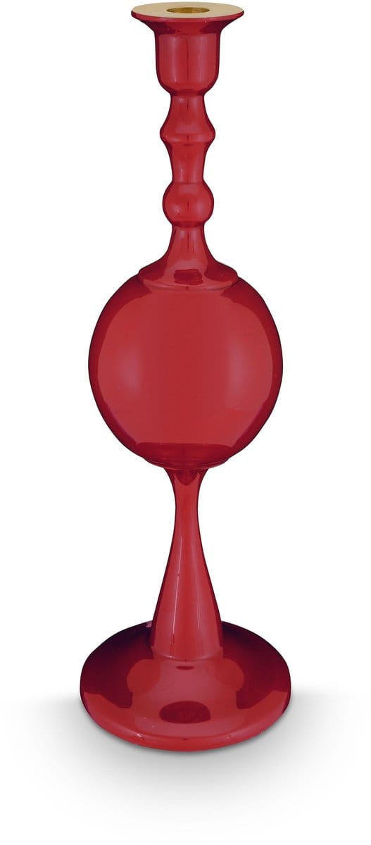 Pip Studio - Love Birds Sphere - Kandelaar - Aluminium - Donkerrood - 37 cm