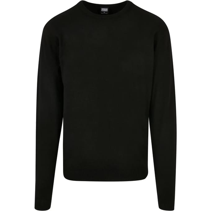 Urban Classics - Eco Mix Sweater/trui - S - Zwart