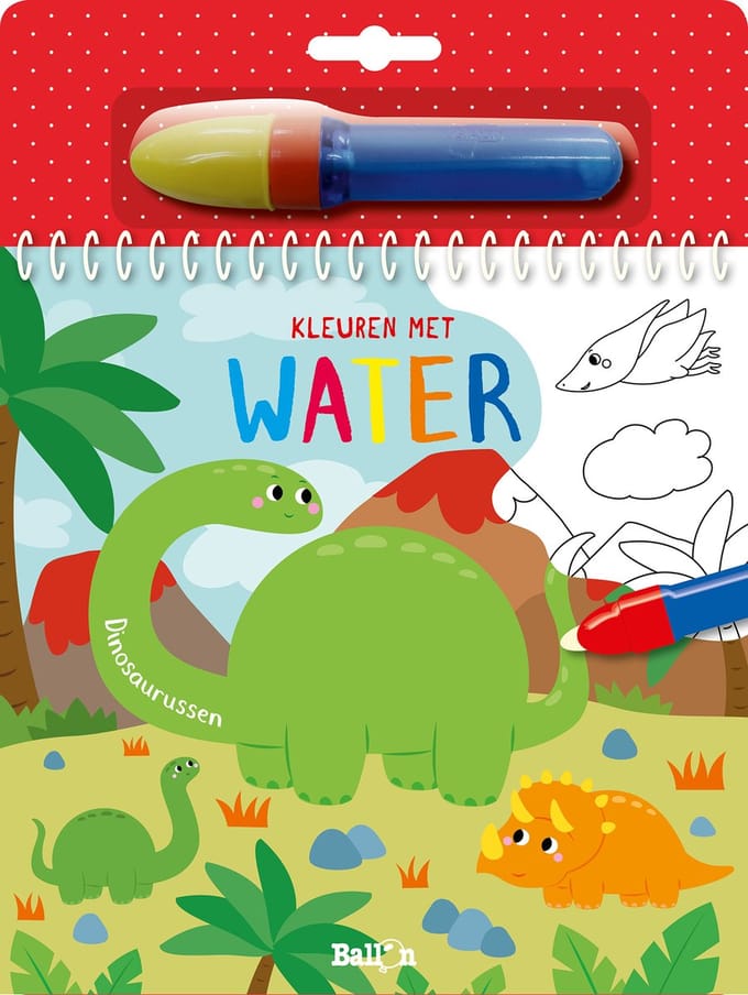 Ballon Media N.v. Kleuren Met Water - Dinosaurussen