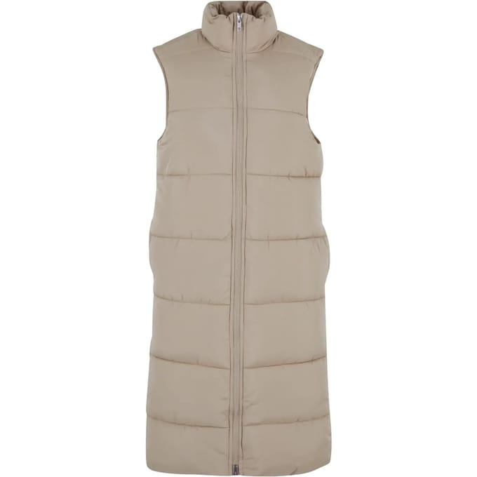 Urban Classics - Long Gewatteerd jack - S - Beige