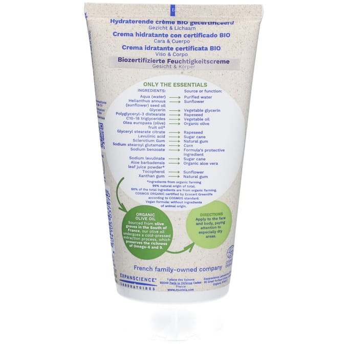 Mustela Bébé Bio Crème Hydratante 150ml