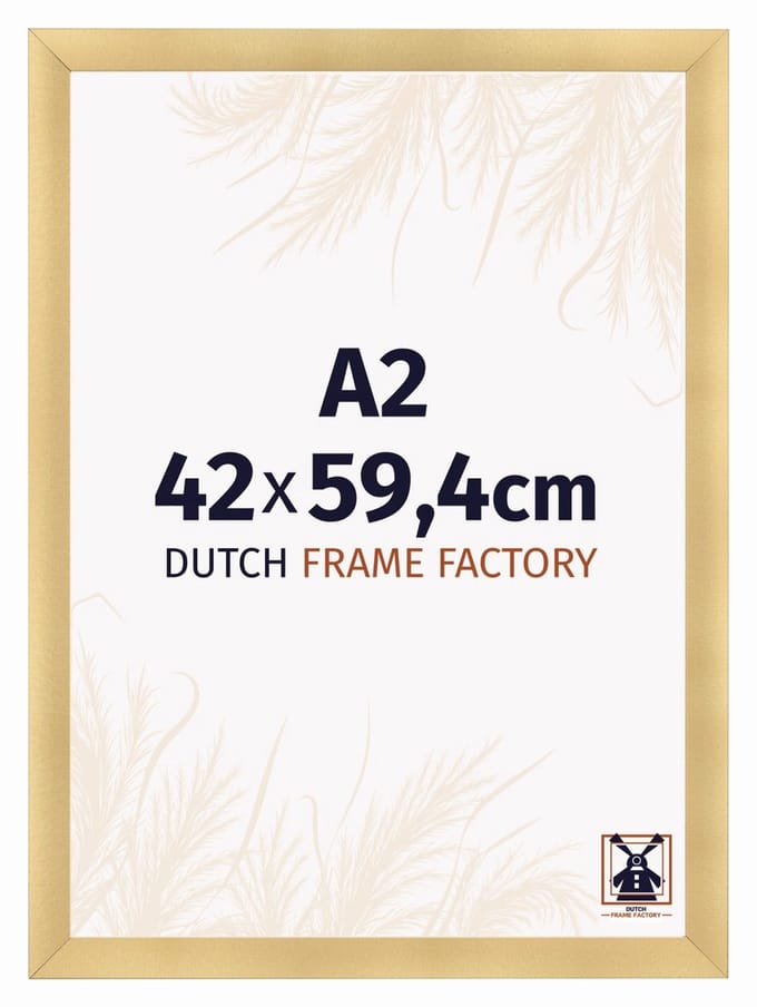 Fotolijst A2 42x59,4 cm - MDF - Goud Mat - Praag