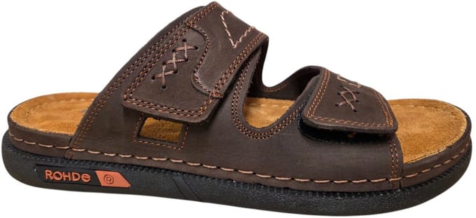 Rohde 6003 71 Slippers Bruin Leer Heren - Bruin - 44