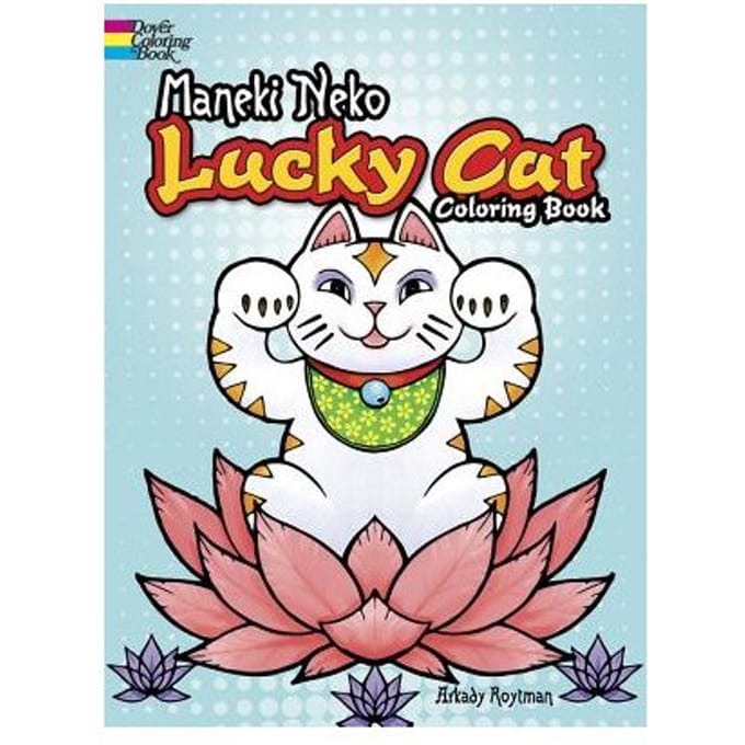 Maneki Neko Lucky Cat Coloring Book - Dover Clip Art Design Tools - Arkady Roytman