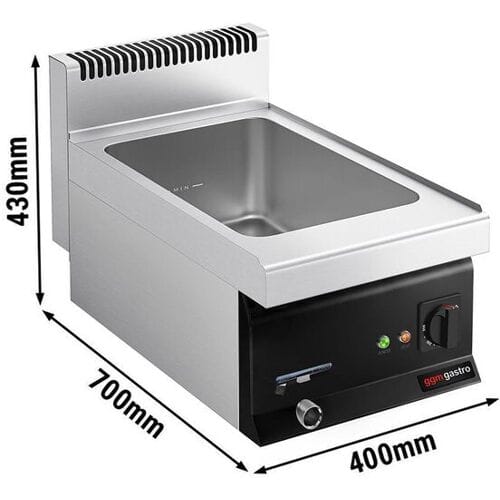 GGM Gastro Elektro Bain-Marie - 1,2 kW - 1x GN 1/1 oder 2x GN 1/2