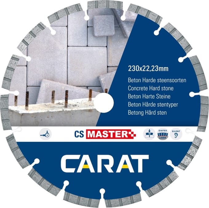 Carat 150x22,23mm MASTER Diamantschijf beton/hard steen - CS - CSM1509000