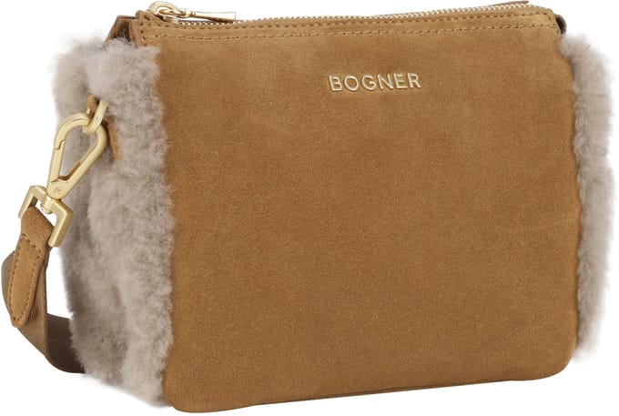 Bogner Schoudertas Banff Frisé Gulia Shoulderbag Lightbrown Lichtbruin