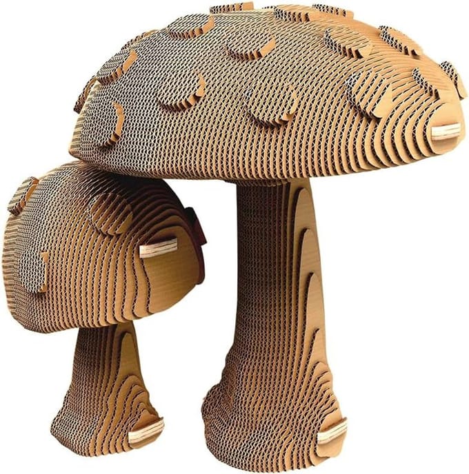 3D Puzzel Paddenstoelen - Karton Puzzel - Creatief Hobby - Gedetailleerd Ontwerp - 183 Stukjes - Niet van toepassing