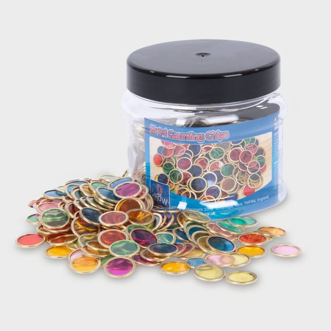 Metal counting chips Pk500 - magnetische chips - Commotion