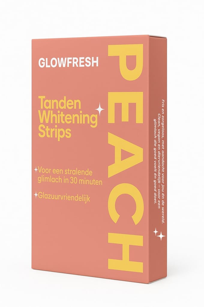 Glowfresh Whitening Strips – PAP+ Whitening Strips - Tandenstrips - Vegan - White Strips - Witte Tanden - 7 Behandelingen
