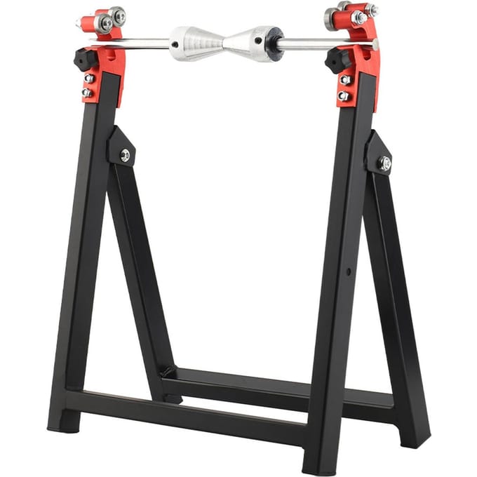 Équilibreuse statique de roue de moto pliable 5 *23, équilibrage, support de pneu blanc