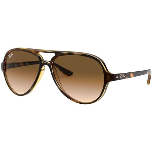 Ray-Ban RB4125 710/51 - Cats 5000 - zonnebril - Tortoise / Lichtbruin Gradiënt - 59mm