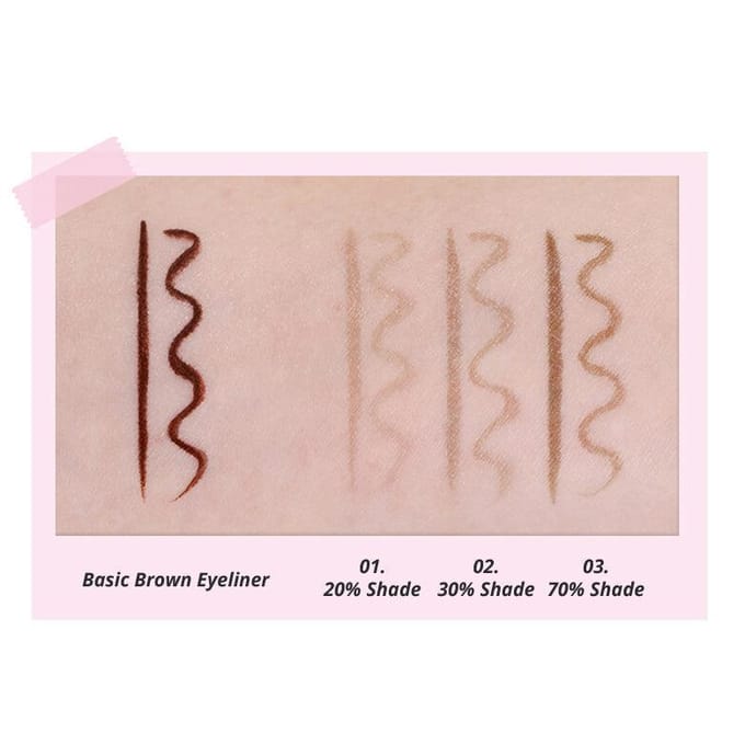 [colorgram] Shade Re-Forming Brush Liner (3 kleuren) 0,5 gram 02 30% white