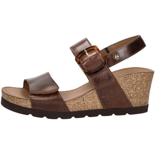 Panama Jack Valle Clay Sandalen Hak - donkerbruin - Maat 42