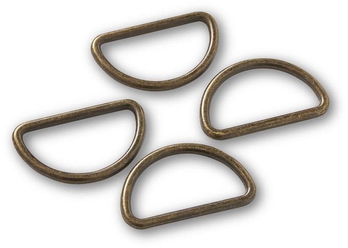 D-Ringen 30 mm oudmessing - Prym