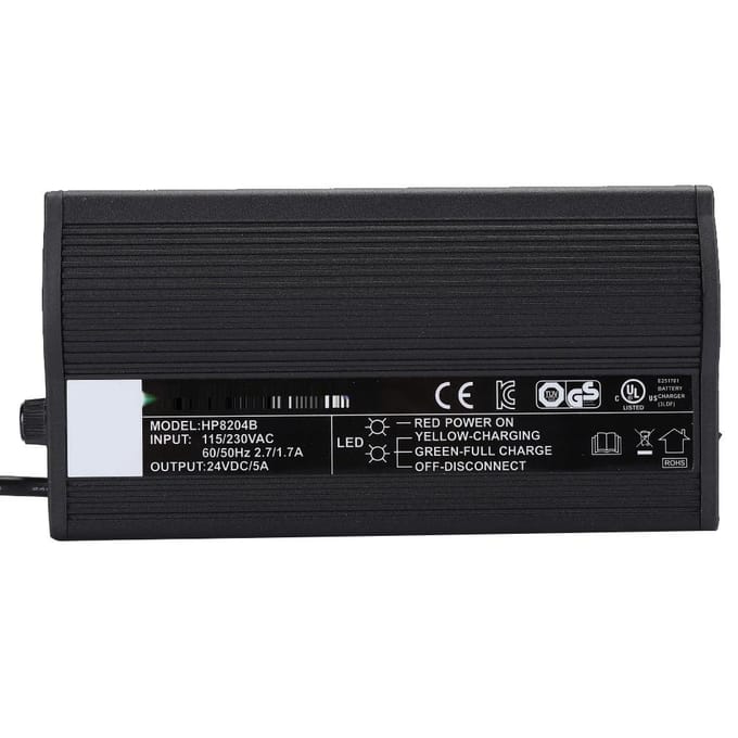 Mobiliteitsscooter 24V Lader Rolstoel Oudere Mobiliteitsscooter Accessoire (115-) EU Plug black
