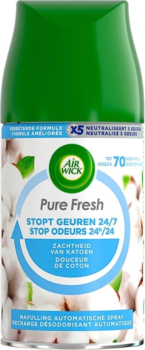 Air Wick Freshmatic Pure Fresh - Zachtheid van Katoen - Navulling