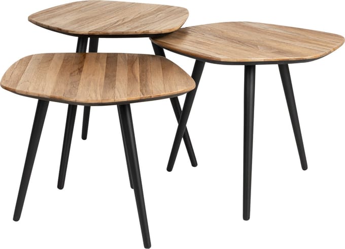 Housecraft Living Cuties Salontafel Hout - Set van 3