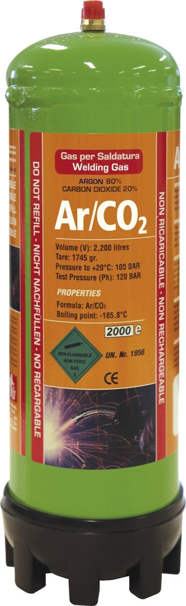 GYS Wegwerpgasfles, Argon/CO2, 2,2L