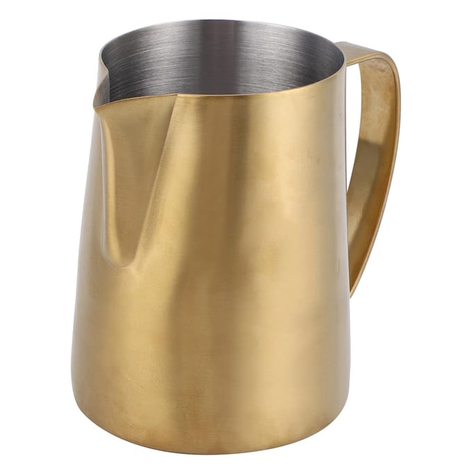 600ml Multifunctionele Koffiekop Mok 304 Roestvrij Staal Melk Opschuimkan Koffie Accessoire beige