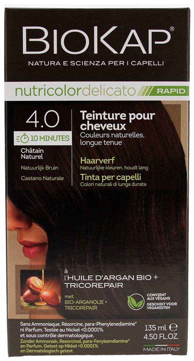 Biokap Nutricolor Delicato Rapid Haarverf (Kleuren : Kastanje)