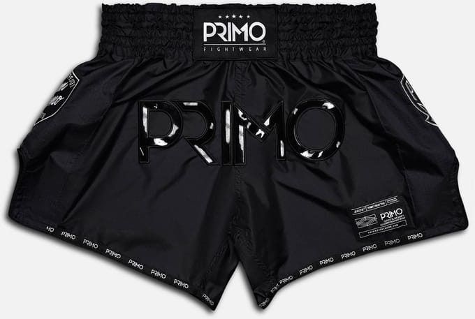 Primo Muay Thai Shorts - Super Nylon - Black Panther II - Zwart S