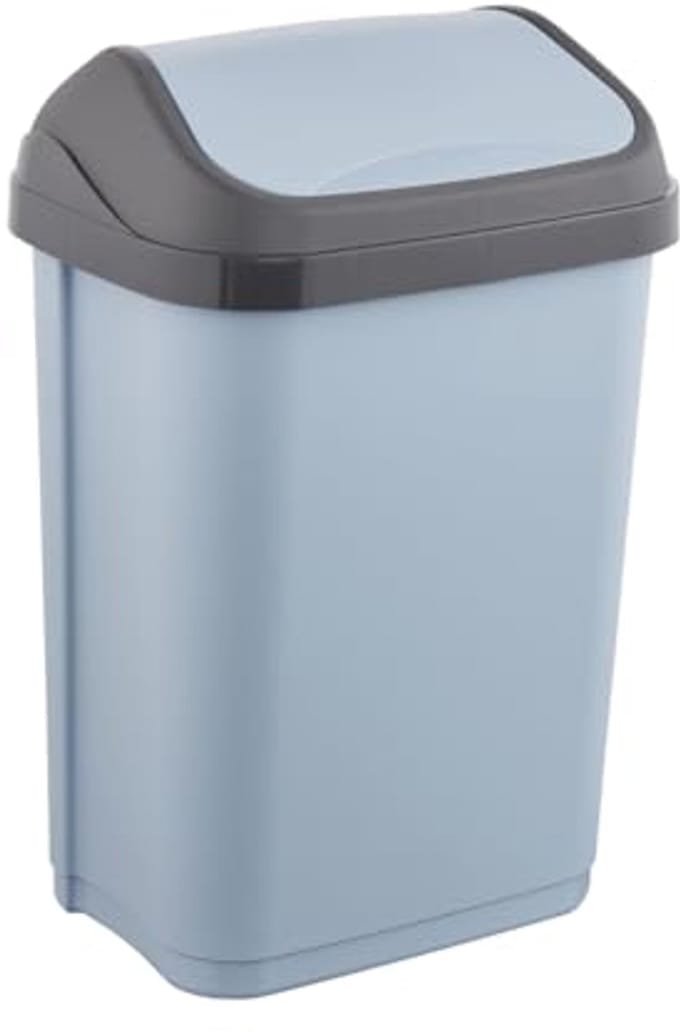 Vuilnisemmer met Schommeldeksel 10 L - Scandinavisch Blauw