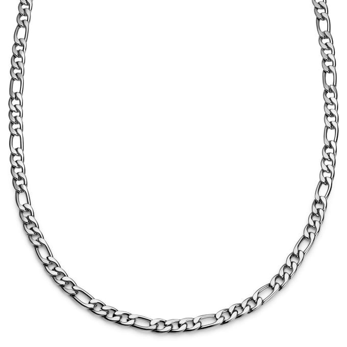 Essentials | 10 mm Zilverkleurige Ketting met Figaro Schakels