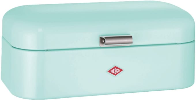 WESCO Grandy Broodtrommel | 10 Liter - Maat L | Metaal - Mint | Keukenopslag