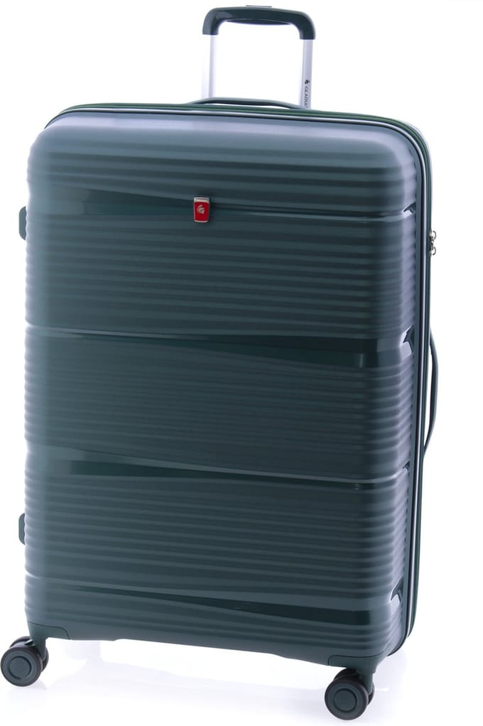 Gladiator Bionic Grote Koffer - 76 cm - 100/110 liter - Expandable - TSA slot - Eco Friendly Recyclebaar PP - Groen