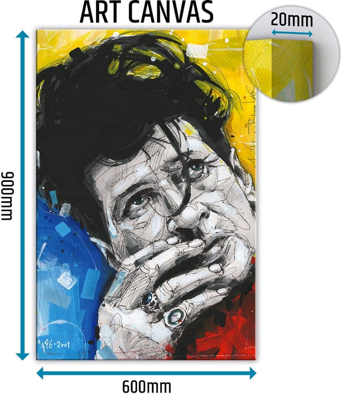 Herman Brood canvas 60x90 cm