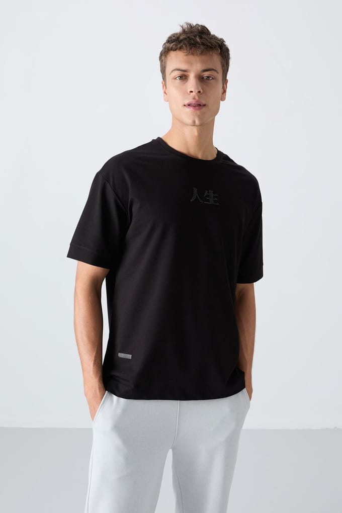 Oversized Geprinte Crew Neck T-shirt