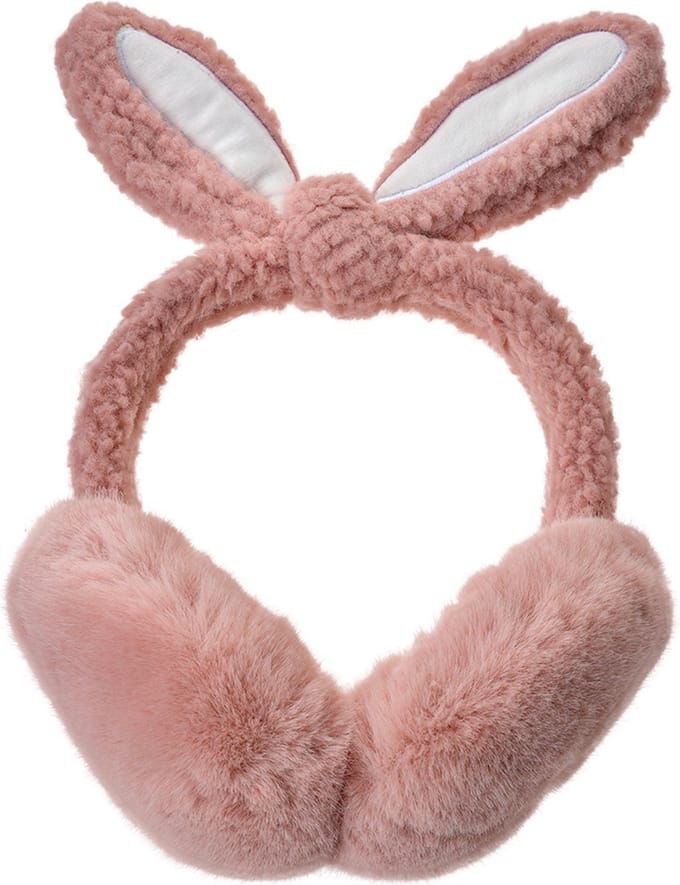 Clayre & Eef Oorwarmers Kinderen one size Roze Pluche