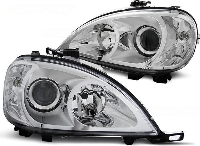 Koplampen MERCEDES W163 ML M-Klasse 03 98-08 01 CHROOM