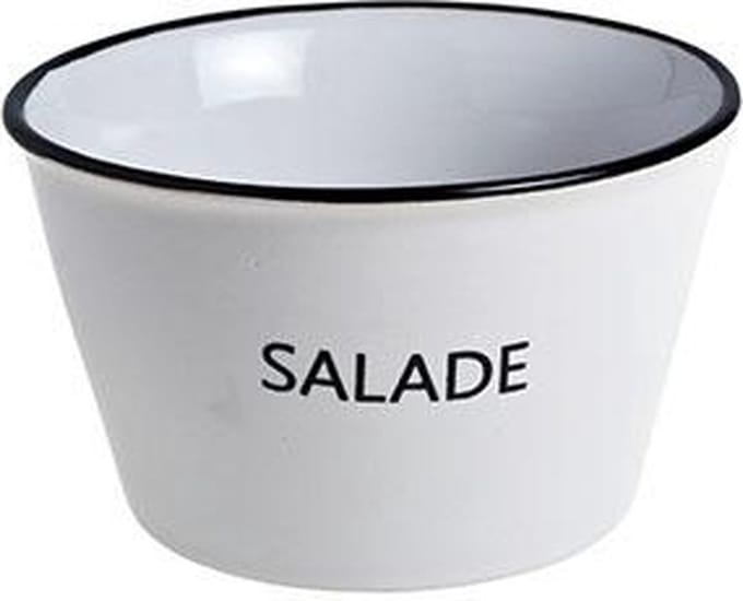 Cosy & Trendy Hrc Potje Met Tekst 'salade' D13xh7.5cm
