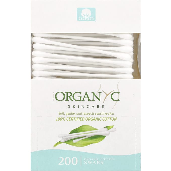 Biologische Wattestaafjes, 200 Stuks white