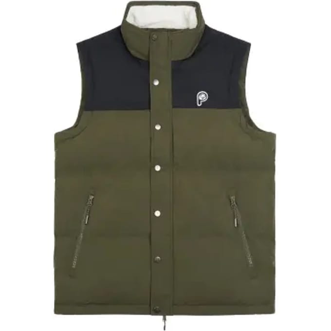 Gewatteerd vest met trechterhals Penfield bear cut and sew