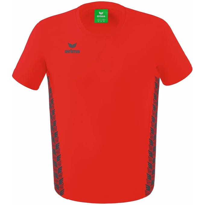 Erima Essential Team T-Shirt Heren - Slate Grey / Rood | Maat: M