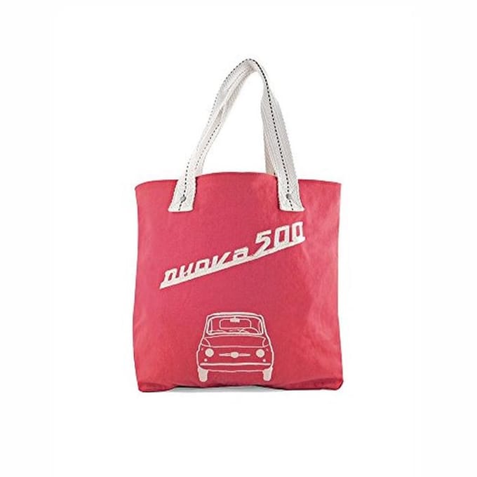 Canvas shoppers voor dames in rood