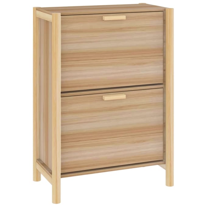 vidaXL - Schoenenkast - 57,5x33x80 - cm - bewerkt - hout