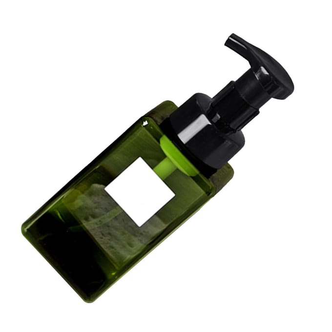 Bouteille Pompe Mousse Capacité 450ml Type Pression Distributeur de Savon Bouteille Moussante Rechargeable pour Gel Douche black