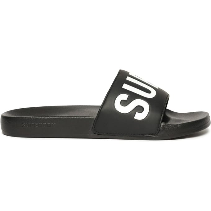 Superdry Core Badslippers Zwart Grootte: M