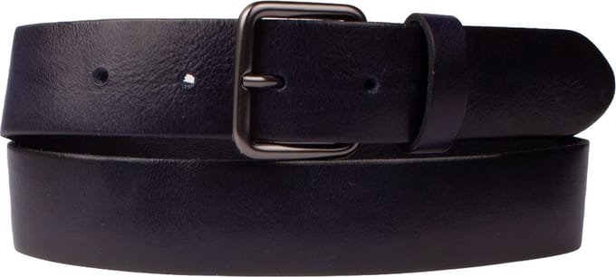 Presly & Sun Heren - Leren riem - Blauw - 95cm
